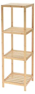 Immagine prodotto di P scaffale portaoggetti in bambù sostenibile con 4 ripiani
