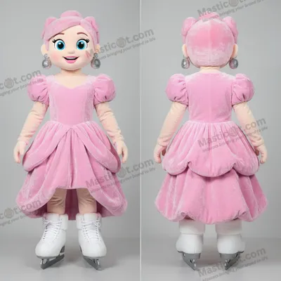 Produktbild von Schneewittchen-Eislauf-Paar MASTICOT als Maskottchen-Kostüm