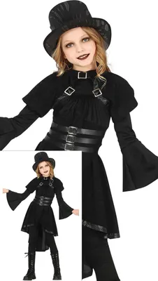 Produktbild von Dark Gothic Girl Kostüm 10-12 Jahre