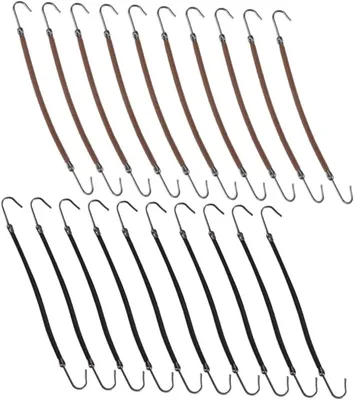 Produktbild von 20 Metall-Haargummis für Pferdeschwänze mit Haken, stilvoll und bequem