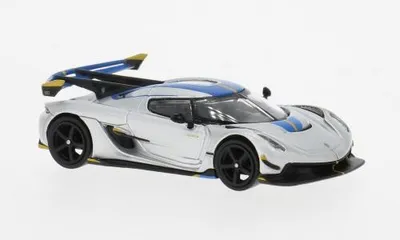 Produktbild von Tarmac Works T64G-TL052-SL - 1/64 - Koenigsegg Jesko Attack, silber/Dekor - Neu