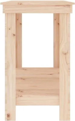 Image de Table de travail en bois massif - Table d'atelier - Pour l'organisation des outils - 180 x 50 x 80 cm