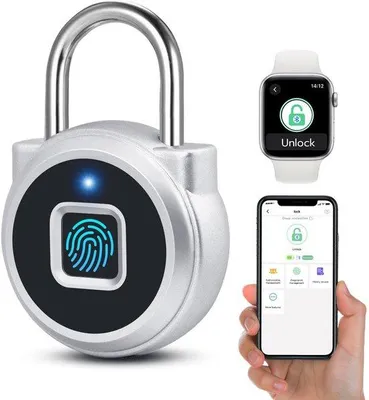 Obrázek produktu pro Bluetooth zámek, odolný proti povětrnostním vlivům, dobíjecí přes USB, na plot, bránu, kůlnu