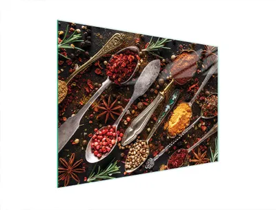 Image de Planche à découper en verre 40x30 épices