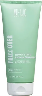 Produktbild von Mulac Cosmetics Frizz Over, Unisex, Alle Farben, 200 ml, Anti-Frizz, Weichmachend, Röhre, WATER (AQUA), CETEARYL ALCOHOL, BEHENTRIMONIUM CHLORIDE, DIPALMITOYLETHYL HYDROXYETHYLMONIUM...