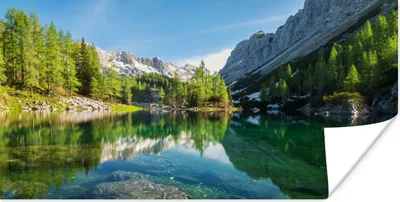 Produktbild von MuchoWow® Poster Wasser - Berge - Felsen 150x75 cm - ohne Rahmen