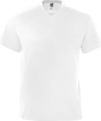 Produktbild von SOLS Herren Victory T-Shirt, V-Ausschnitt, Kurzarm PC388 (S) (Weiß)