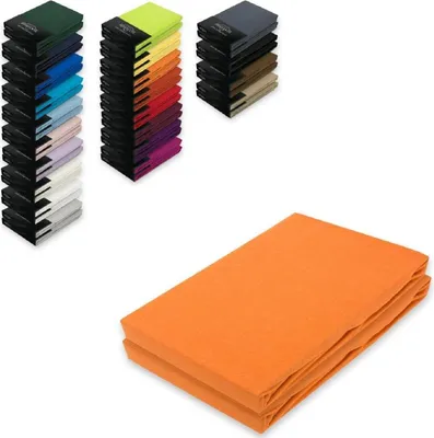 Produktbild von Jersey Spannbettlaken Doppelpack 180 - 200 x 200 cm Terrakotta
