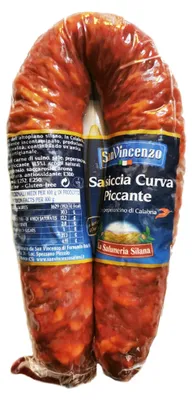 Produktbild von Salsiccia Curva Piccante traditionelle italienische Wurst 300g - San Vincenzo