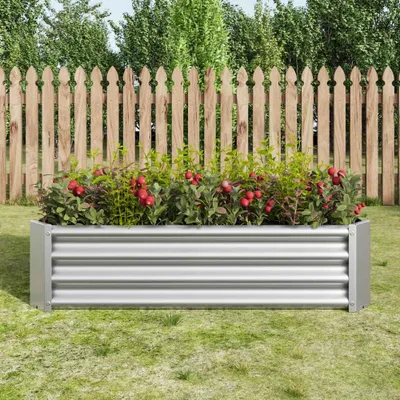 Produktbild von Hochbeet Metall Gartenbeet Stahl verzinkt, rostfrei, für Gemüse Kräuter Blumen, ohne Boden