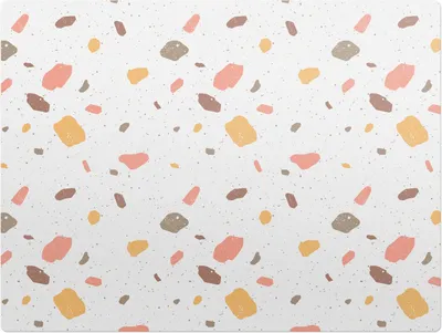 Produktbild von Pastellfarbener Terrazzo – Bodenschutzmatte – Stuhlunterlage 120x90 cm – Rutschfest – Hartbodenmatte
