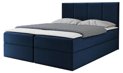Produktbild von MIRJAN24 Boxspringbett Rebos, Ehebett mit zwei Bettkästen, Doppelbett mit Topper (Polo 891, Größe: 180x200 cm)