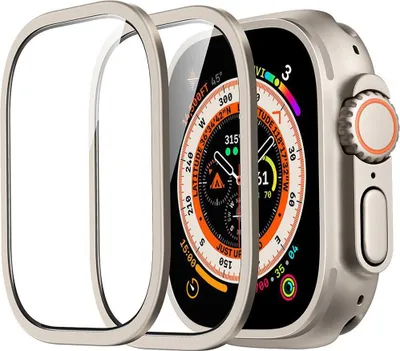 Produktbild von Gehärtetes Glas für Apple Watch Ultra 3 / 2 / 1 (49 mm), ESR Screen Protector Armorite, 2 Stück, Titan