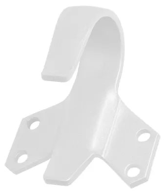Imagen del producto de Ganchillo plano de aluminio, color blanco