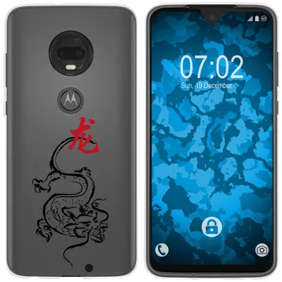Produktbild von PhoneNatic Case kompatibel mit Motorola Moto G7 Plus Silikon-Hülle Tierkreis Chinesisch M5
