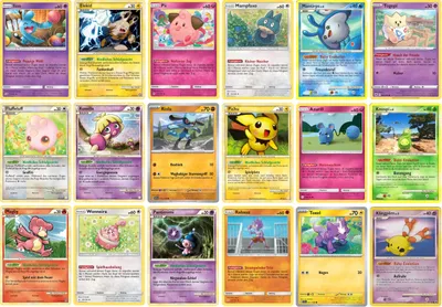 Produktbild von Pokemon Karten Deutsch - 4 Originale Baby Pokemon Karten