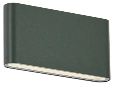 Produktbild von Moderne Außenwandleuchte DunkelGrün 17,5 cm inkl LED IP65 Batt