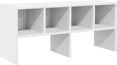 Zdjęcie produktu dla vidaXL Stojak na buty sztaplowany biały 89,5x30x40 cm