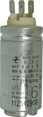 Produktbild von Kondensator Anlauf- Motorkondensator 6 µF uF Electrolux AEG 112542900