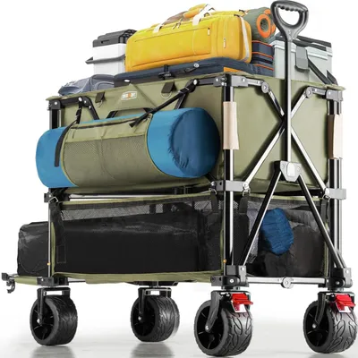 Imagen del producto de Carro plegable de dos niveles con capacidad de 400 litros