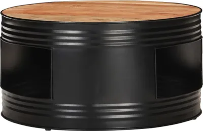 Produktbild von vidaXL Couchtisch Schwarz 68x68x36 cm Akazie Massivholz