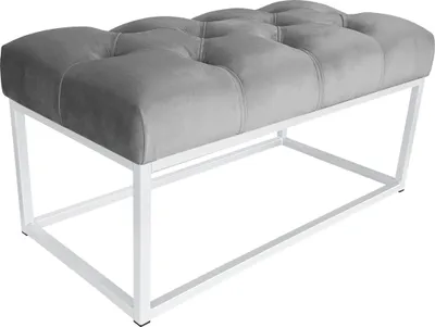 Obrázok produktu pre Lavica CHESTERFIELD LOFT, biela základňa, podnožka MG17