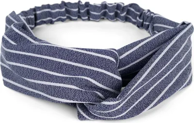 Produktbild von styleBREAKER Damen Haarband mit Streifen Muster, Twist Knoten und Gummizug, Stirnband, Headband, Pinup, Rockabilly 04026038
