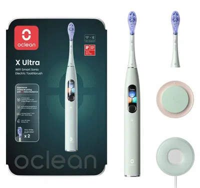 Produktbild von Oclean X Ultra Schallzahnbürste Mint mit KI und Turboclean 84 000 Bewegungen