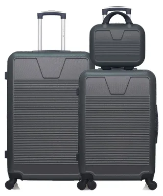 Image de WAVE PARIS - Lot de 3 - Valise grand format, valise weekend et vanity SELENGA