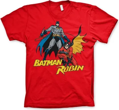 Produktbild von Batman & Robin T-Shirt - XX-Large - Red