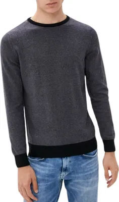 Obrázek produktu pro Hopenlife pánský bavlněný svetr Vegeta black-grey S