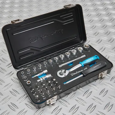 Produktbild von Stecknussset Datona 4 bis 14 mm mit 1/4" Ratsche