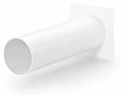 Immagine prodotto di Naber System 100 raccordo a parete 1, bianco - Tecnologia di ventilazione