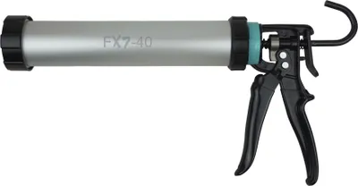 Produktbild von Alurohrpresse FX7-40 Aluminium für 310 ml Kartuschen & 400 ml Beutel, drehbar, 17:1 Übersetzung
