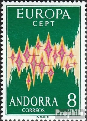 Produktbild von Briefmarken Andorra - Spanische Post 1972 Mi 71 (kompl.Ausg.) postfrisch Europa