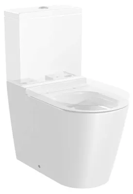 Image de Inspira ROUND - Cuvette au sol Rimless à évacuation dual Roca A342526000 (sans réservoir et siège)