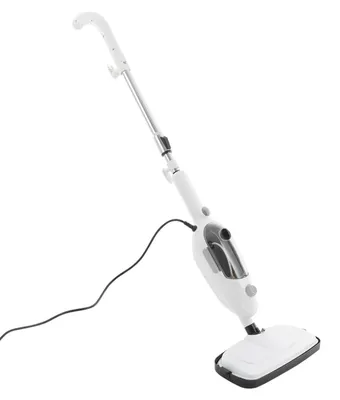 Produktbild von Dampfreiniger C021 - Multifunktionaler Dampfreiniger und Dampfbesen - 1300W 220V mit Kabel EU-Stecker - Für Böden Fenster Küchenarbeitsplatten Polster - Kunststoff und Metall - Weiß