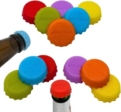 Immagine prodotto di Tappi in silicone per bottiglie, confezione da 12 pezzi, colorati, proteggono dagli animali