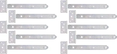 Produktbild von Alberts 844356 Kreuzgehänge, mit verpresstem Stift, galvanisch verzinkt, dickschichtpassiviert, Band 292 x 34 mm, Scharnier 90 x 45 mm, 10er Set
