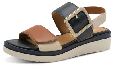 Produktbild von Tamaris Comfort Damen Sandale mit Plateau und großer Schnalle 8-88706-42, Größe:40 EU, Farbe:Blau