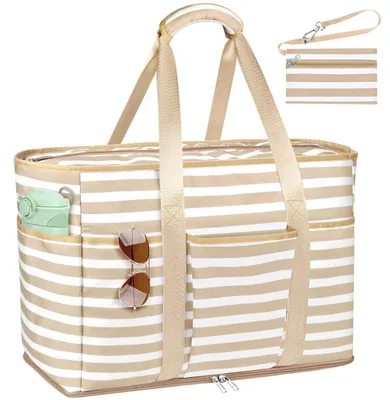 Produktbild von Solidchoice – Wasserdichte, übergroße Strandtasche mit Reißverschluss