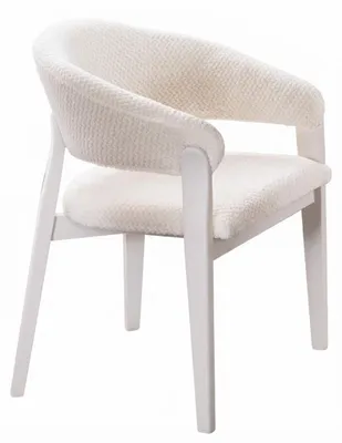 Produktbild von Design Stuhl Beige Modern Polsterstuhl Esszimmer Armlehne Luxus