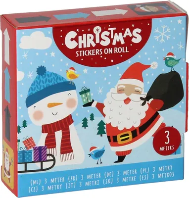 Produktbild von Wins Holland Weihnachtsaufkleber auf Rolle, 3 Meter