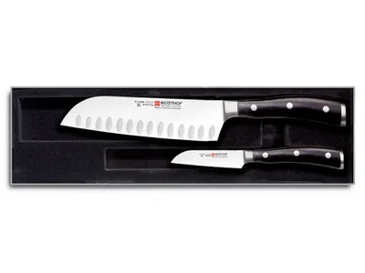 Produktbild von Wüsthof Classic Ikon - Messersatz, Santoku, Gemüsemesser