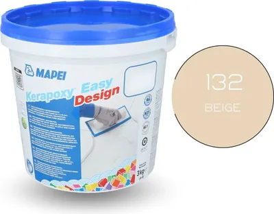 Produktbild von MAPEI® KERAPOXY Easy Design 2K 3 kg 132 beige Epoxidharz-Fugenmörtel-Klebstoff Fliesenfuge