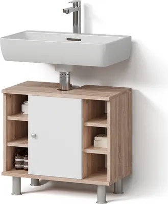 Image de Meuble sous vasque simple Livinity Fucino Sonoma 60x54cm, Model 52470