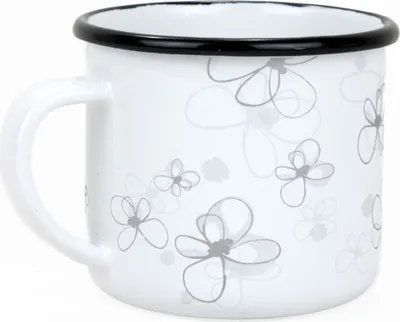 Zdjęcie produktu dla BELIS Kubek emaliowany PREMIUM biały 8 cm,0,35l