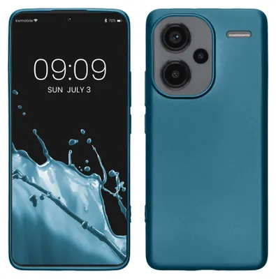 Produktbild von kwmobile Handyhülle für Xiaomi Redmi Note 13 Pro+ 5G / Redmi Note 13 Pro Plus 5G Hülle - Silikon Case metallisch schimmernd - Schutzhülle Cover -