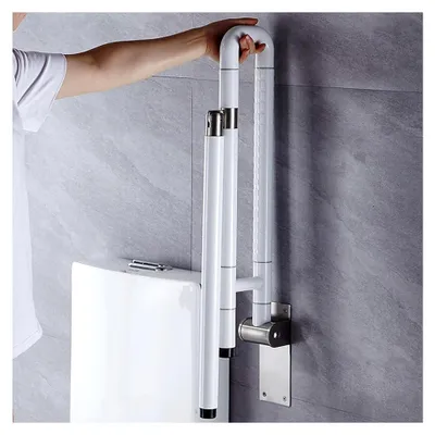 Produktbild von Wandstützgriff für das Badezimmer, 80 cm, klappbar, Haltegriff für ältere und behinderte Personen