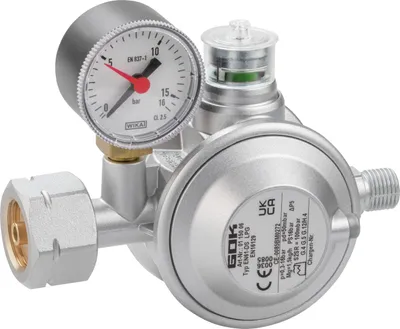 Produktbild von Gasregler EN61-DS 1,5kg/h 50mbar Komb.A x RVS10 UEDS KH Man.